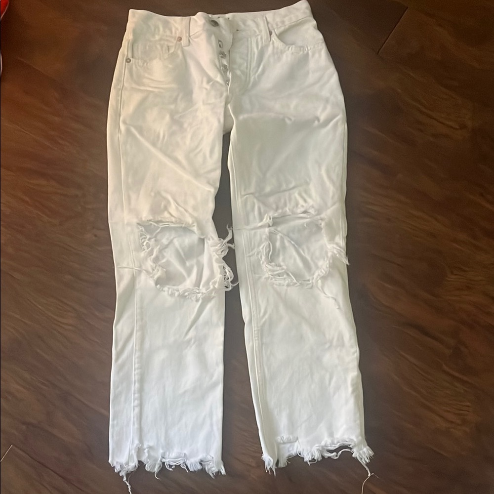 White free people jeans. Worn once